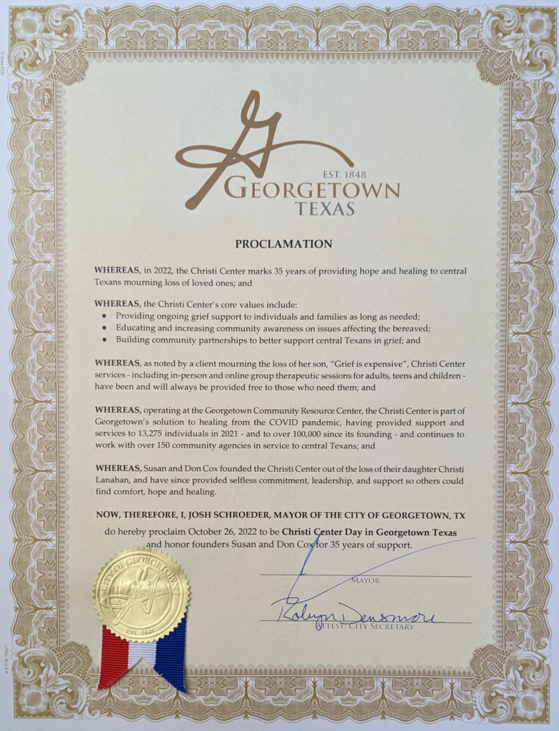 City of Georgetown Proclamation